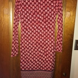Michael Kohrs red patterned dress